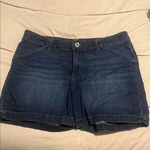 Lee Dark Blue Jean Shorts for Women